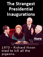 Richard Nixon didn't want his re-election event ruined by a bunch of pigeon poop all over the place, so he paid $13,000 for a repellent that was supposed to make them fly away. Instead, it killed them, and there were dead birds everywhere.